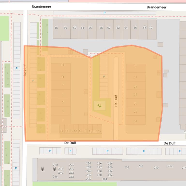 Kaart van postcodegebied 8918EA.