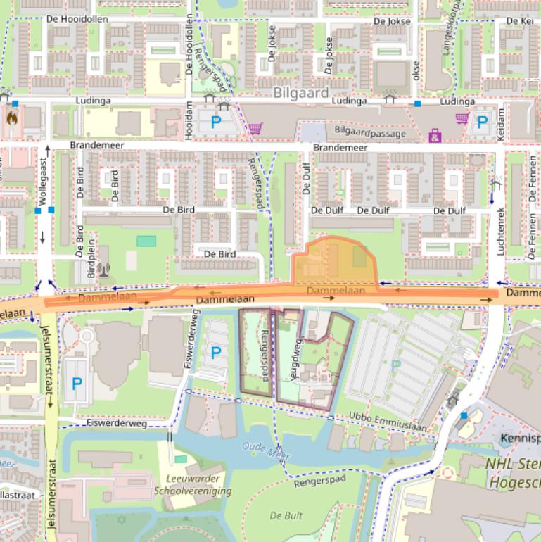 Kaart van postcodegebied 8918ER.