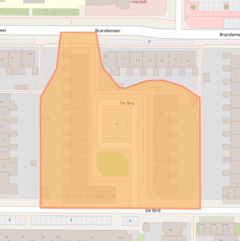 Kaart van postcodegebied 8918EV.