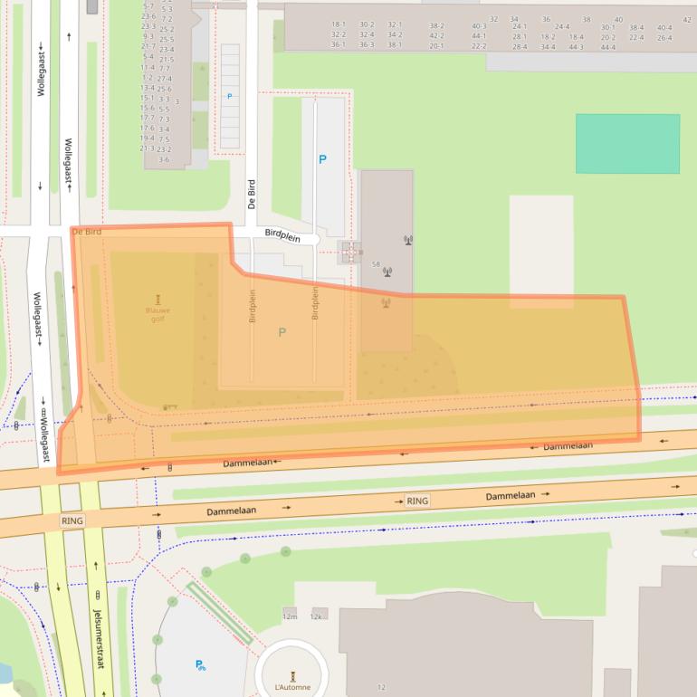 Kaart van postcodegebied 8918GD.