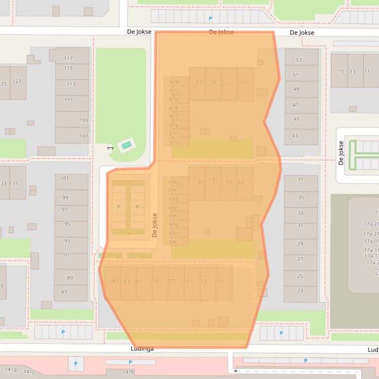 Kaart van postcodegebied 8918GN.