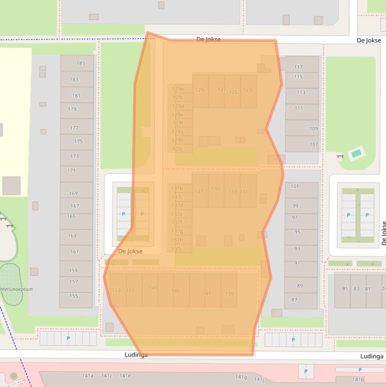 Kaart van postcodegebied 8918GR.