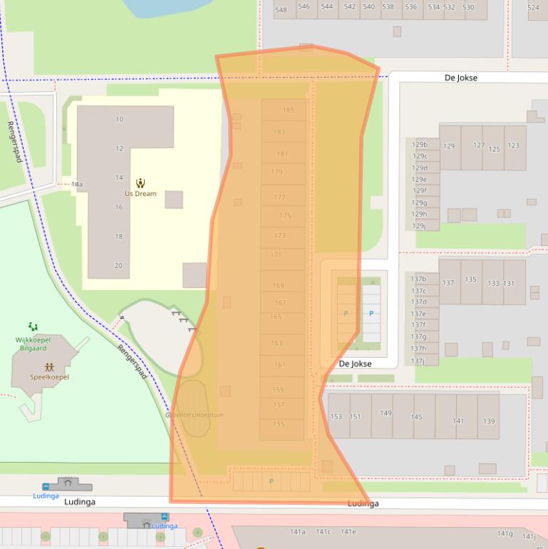 Kaart van postcodegebied 8918GS.