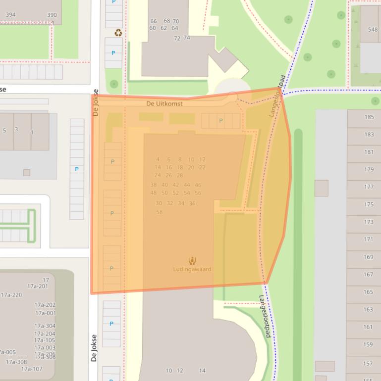 Kaart van postcodegebied 8918GV.