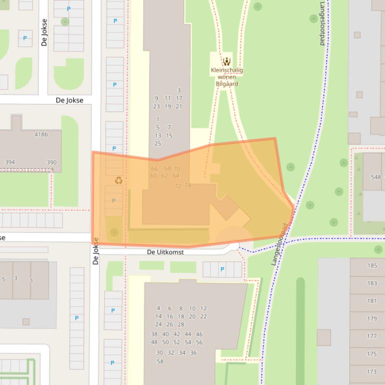 Kaart van postcodegebied 8918GW.