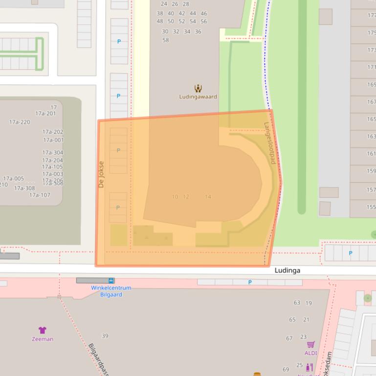 Kaart van postcodegebied 8918GX.