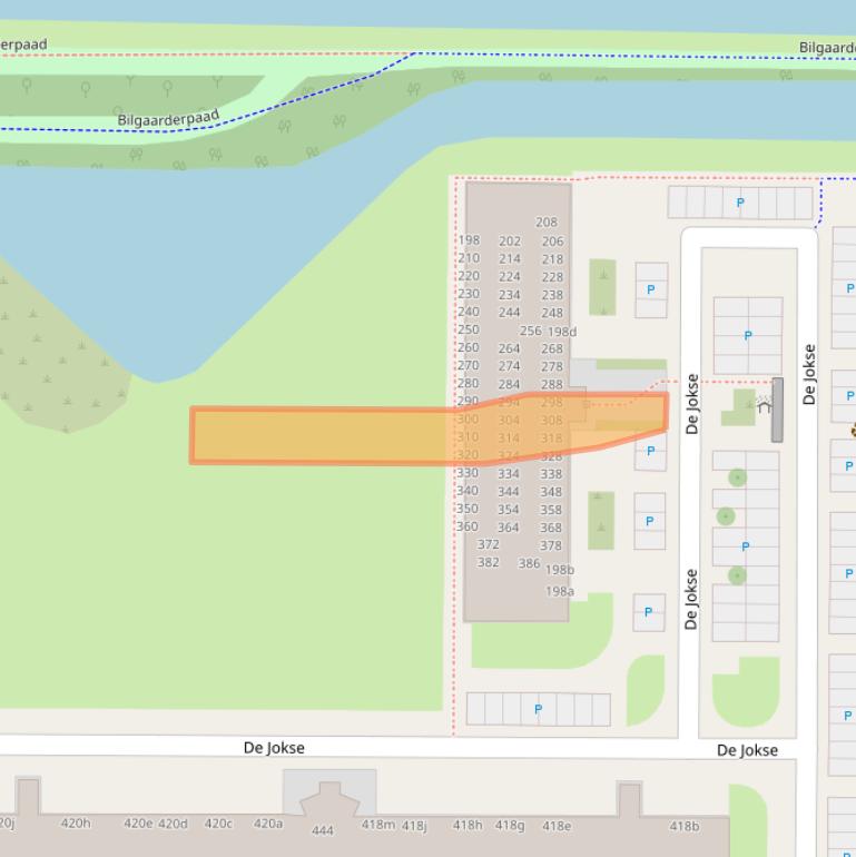 Kaart van postcodegebied 8918HG.