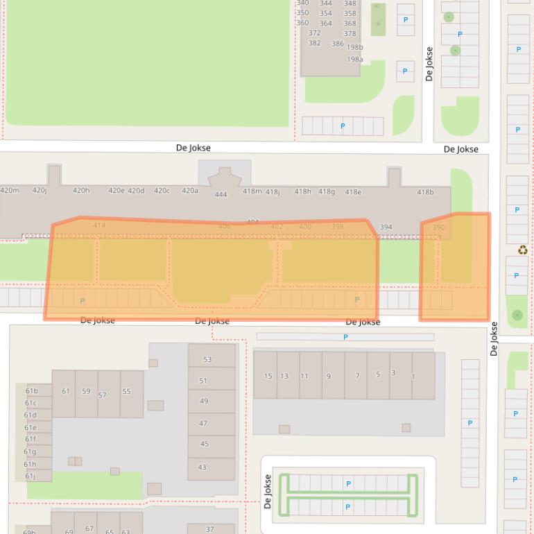 Kaart van postcodegebied 8918HL.