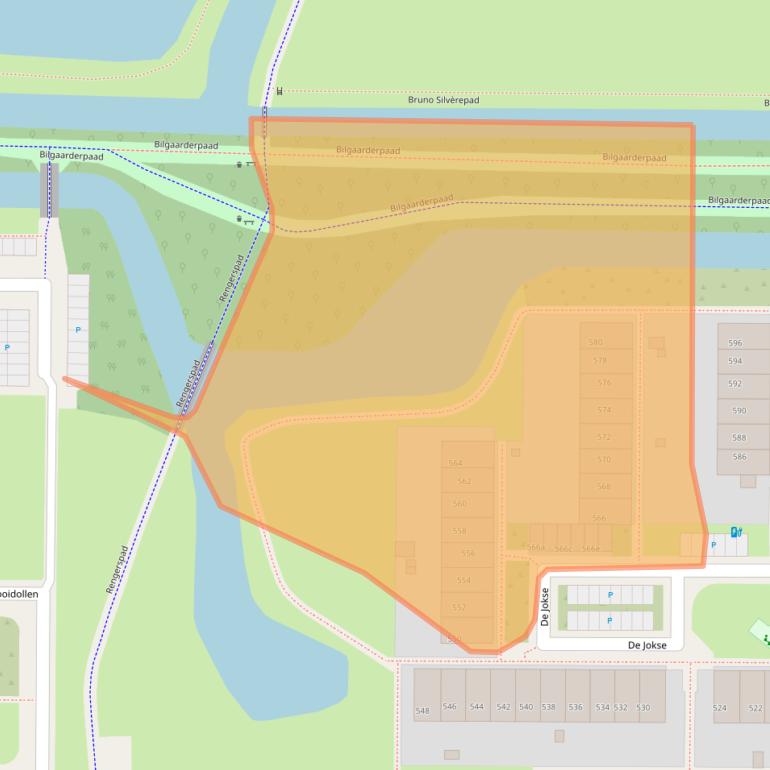 Kaart van postcodegebied 8918HN.