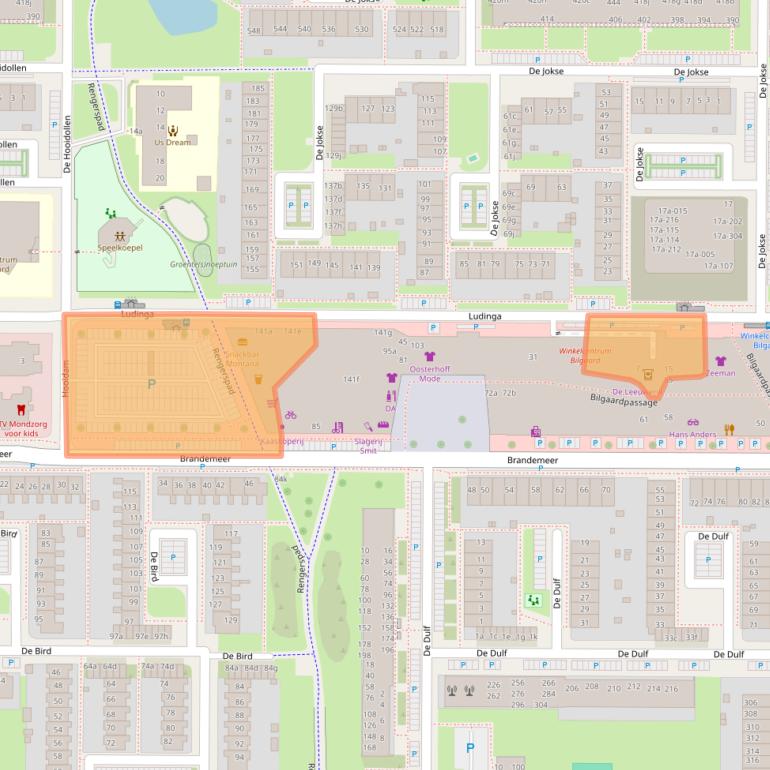 Kaart van postcodegebied 8918HR.