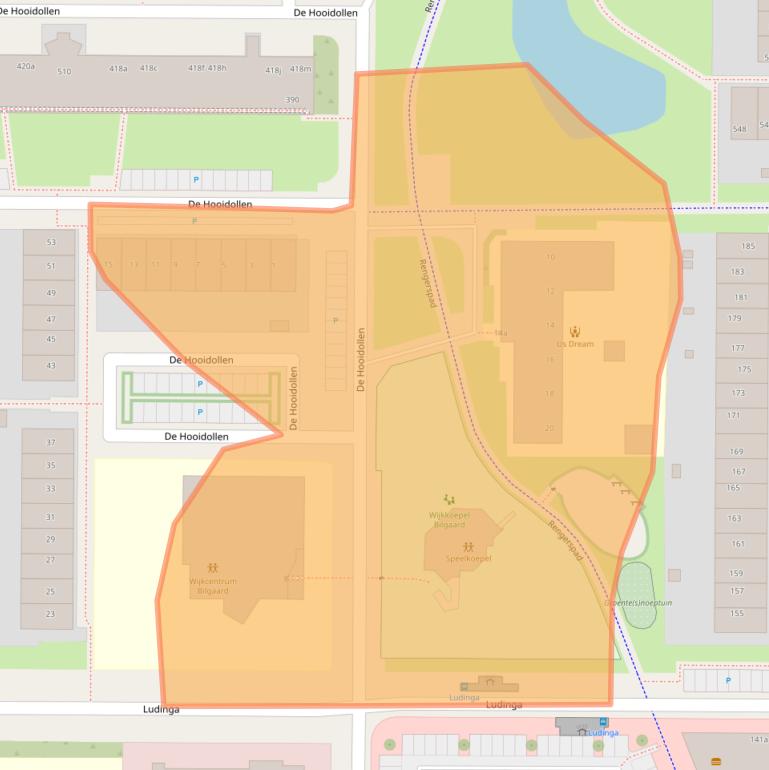 Kaart van postcodegebied 8918HV.