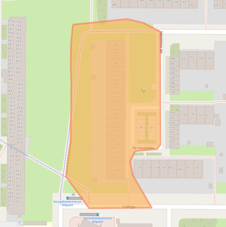 Kaart van postcodegebied 8918JB.