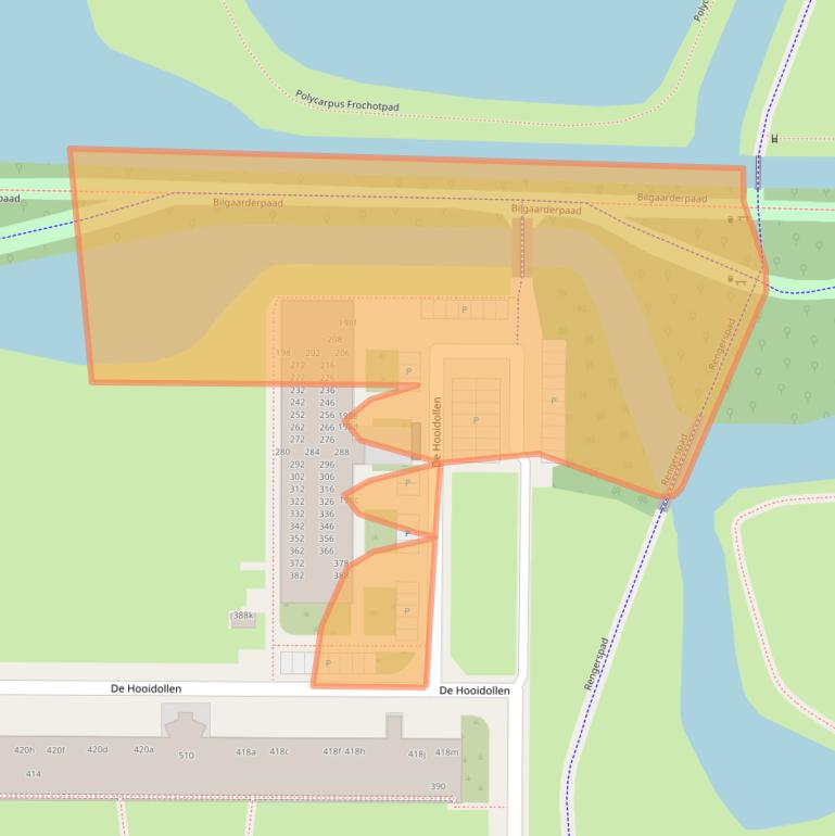 Kaart van postcodegebied 8918JL.