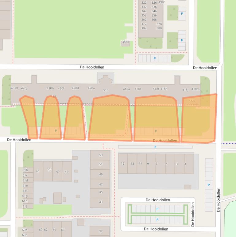 Kaart van postcodegebied 8918JV.
