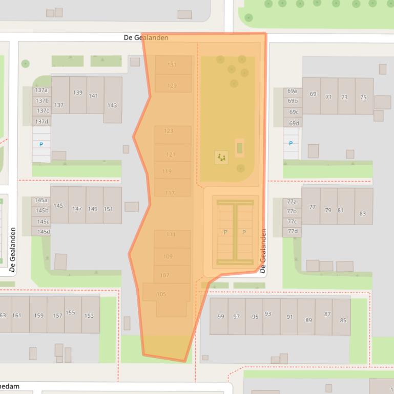 Kaart van postcodegebied 8918KD.