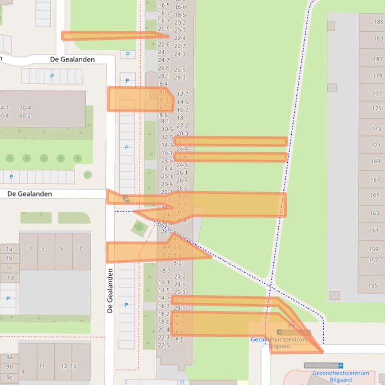 Kaart van postcodegebied 8918KH.