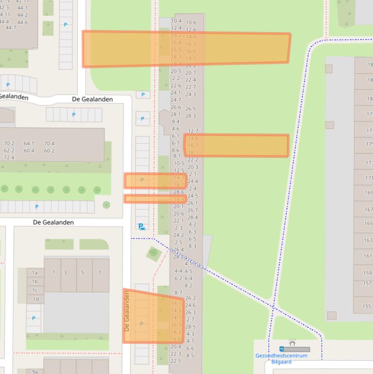 Kaart van postcodegebied 8918KK.