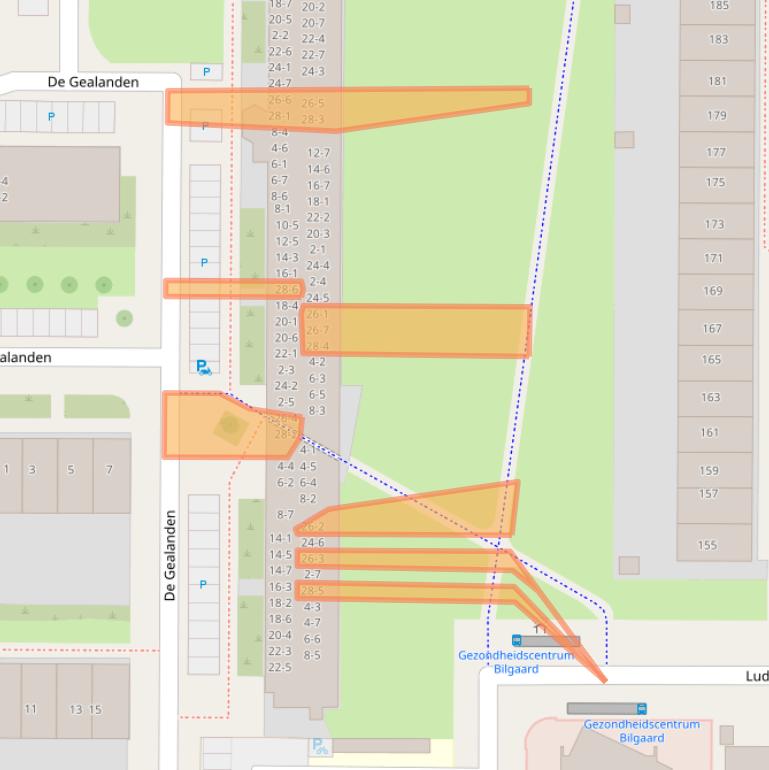 Kaart van postcodegebied 8918KM.