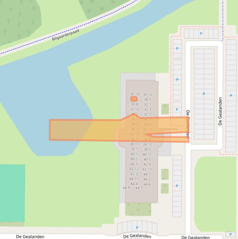Kaart van postcodegebied 8918KP.