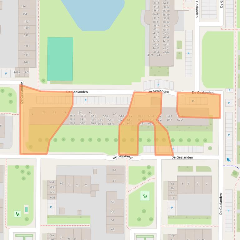Kaart van postcodegebied 8918KW.