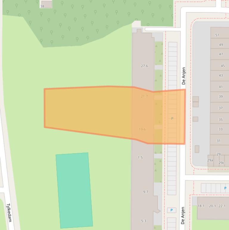 Kaart van postcodegebied 8918LD.