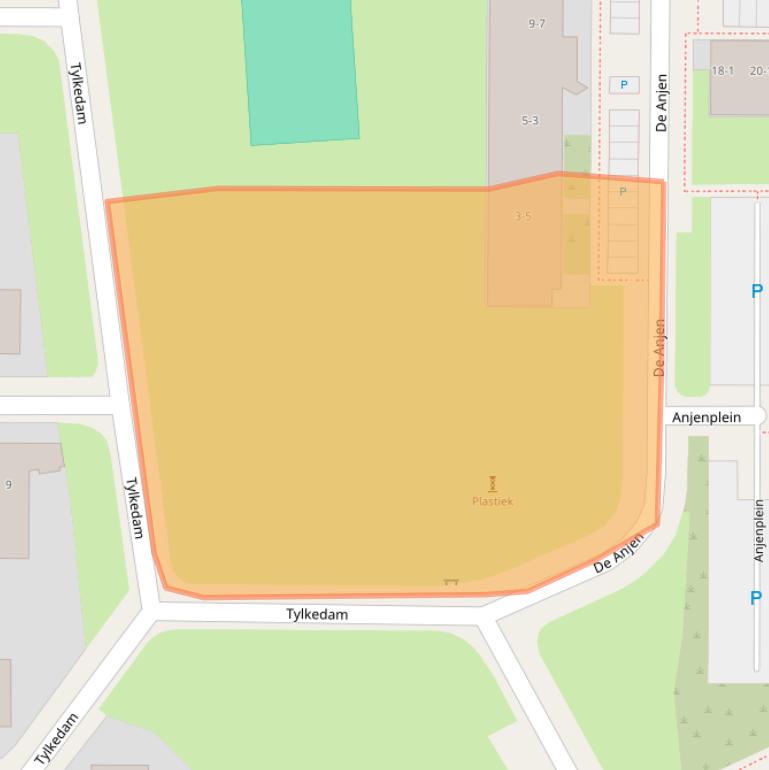 Kaart van postcodegebied 8918LH.