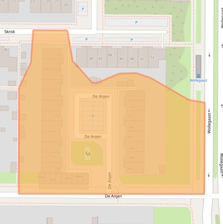 Kaart van postcodegebied 8918LL.