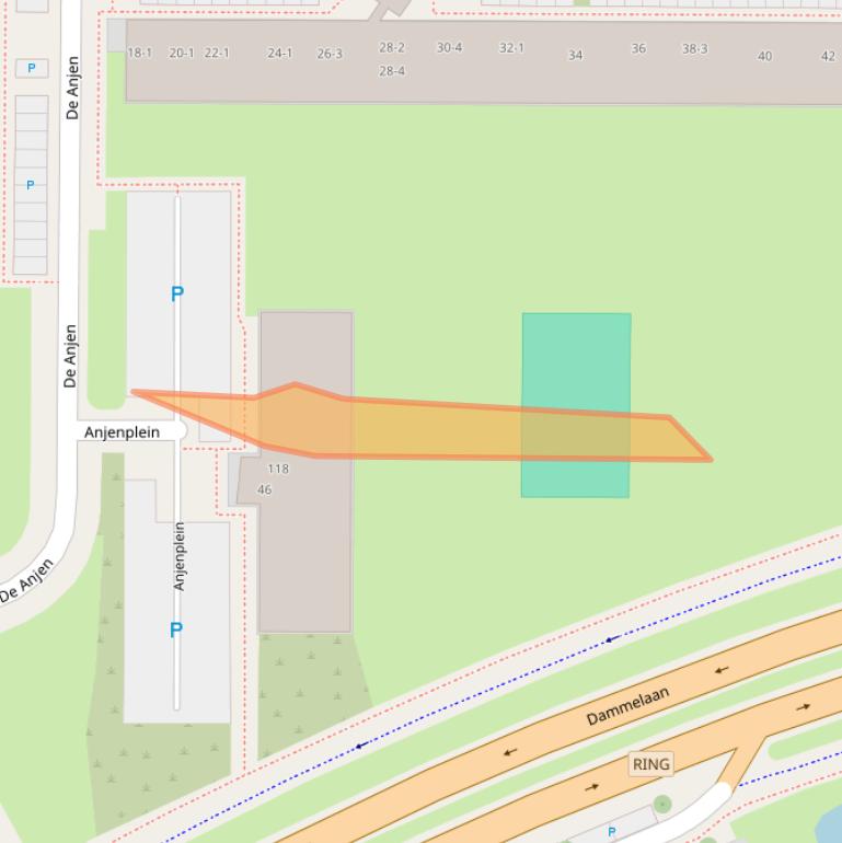 Kaart van postcodegebied 8918LR.