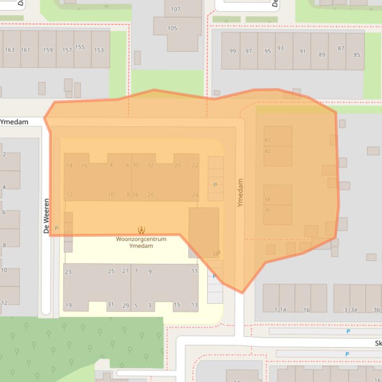 Kaart van postcodegebied 8918LX.