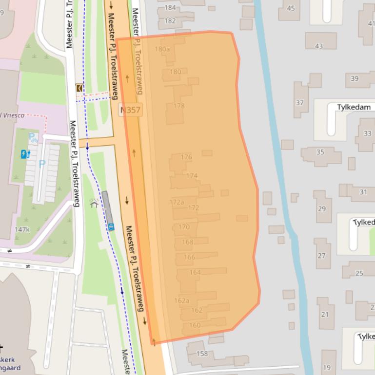 Kaart van postcodegebied 8919AD.