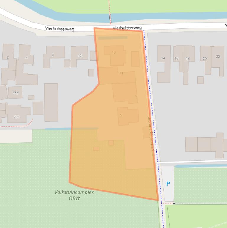 Kaart van postcodegebied 8919AL.