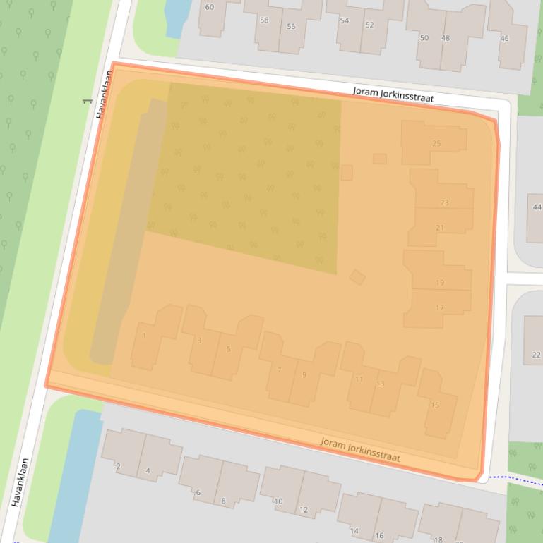 Kaart van postcodegebied 8919BG.