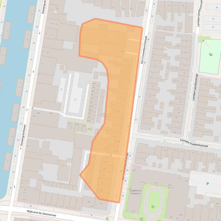 Kaart van postcodegebied 8921AP.