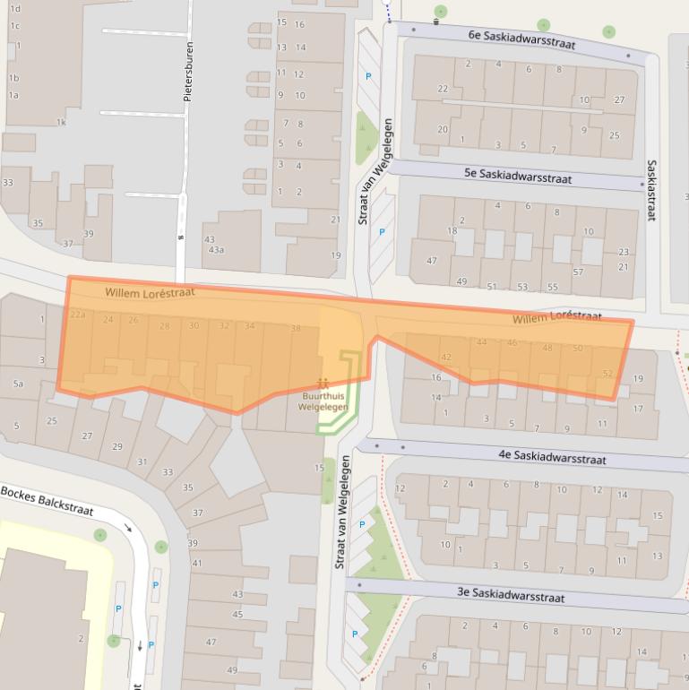Kaart van postcodegebied 8921CK.