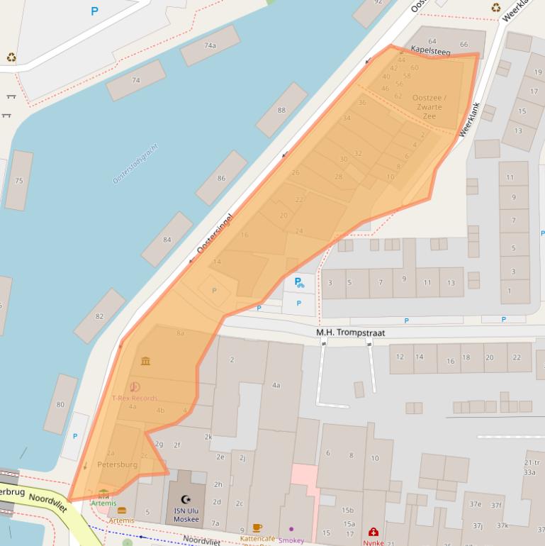 Kaart van postcodegebied 8921GA.