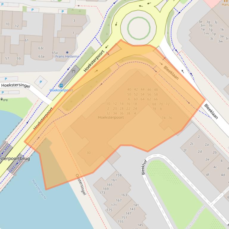 Kaart van postcodegebied 8921GC.