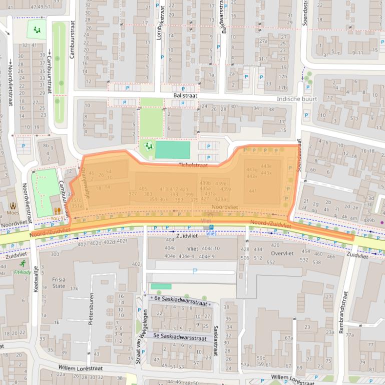 Kaart van postcodegebied 8921HH.