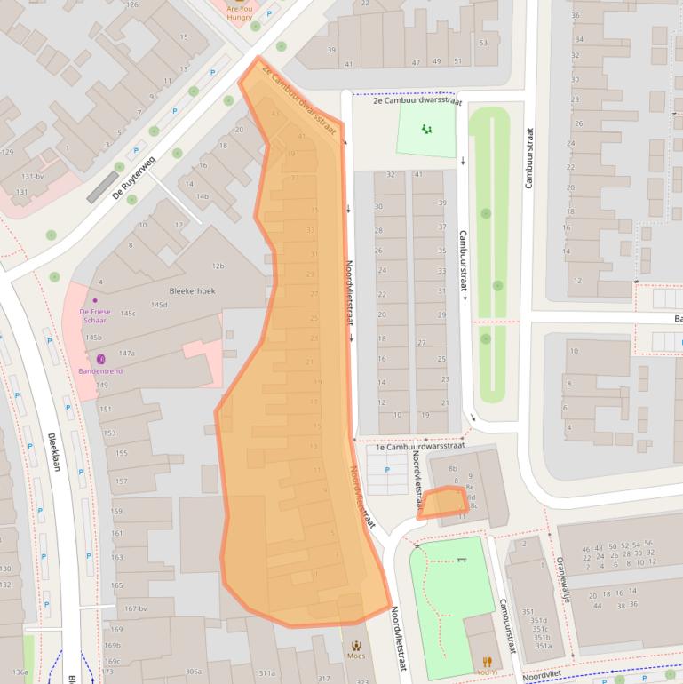 Kaart van postcodegebied 8921HL.