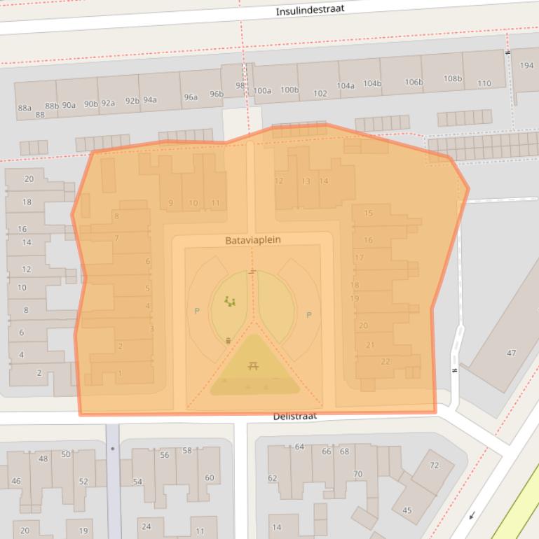 Kaart van postcodegebied 8921JV.