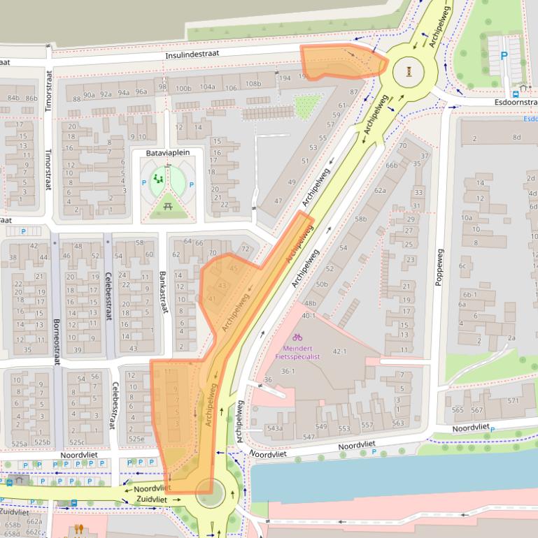 Kaart van postcodegebied 8921KE.