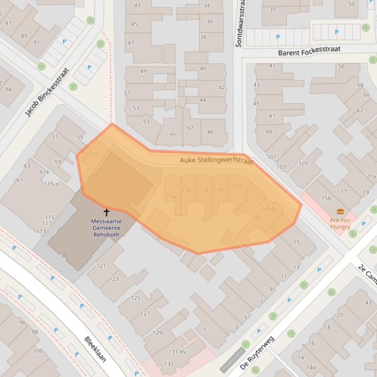 Kaart van postcodegebied 8921LK.