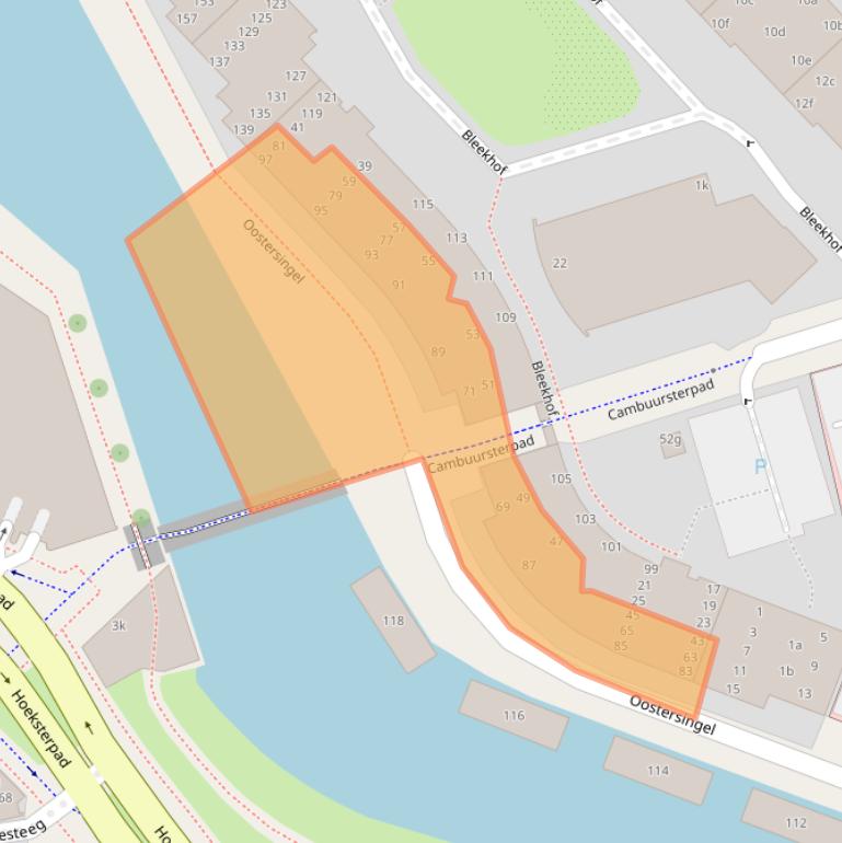 Kaart van postcodegebied 8921MC.