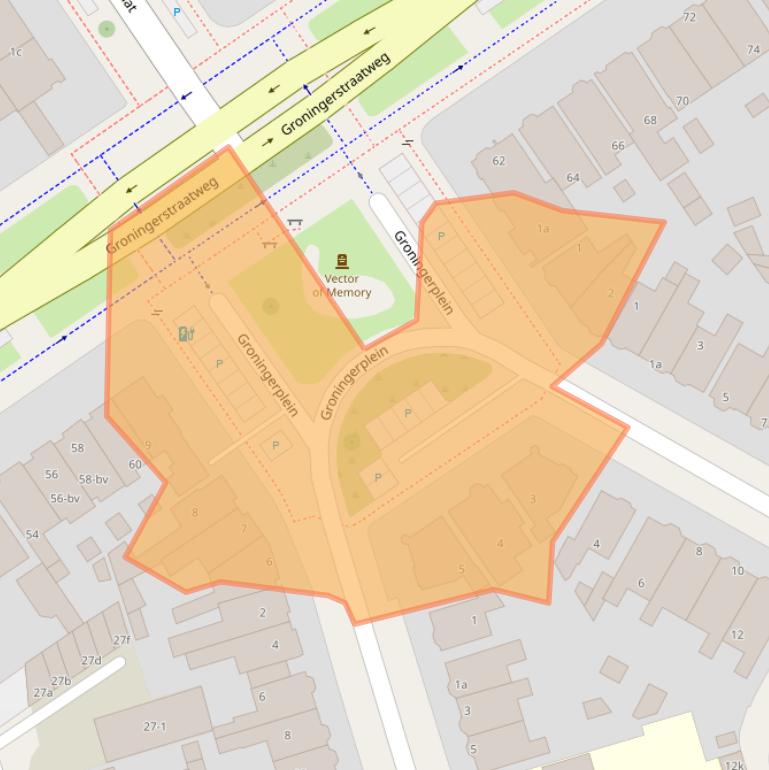 Kaart van postcodegebied 8921NL.