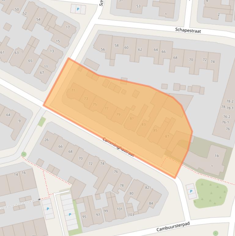 Kaart van postcodegebied 8921PG.