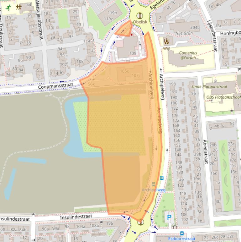 Kaart van postcodegebied 8921TG.