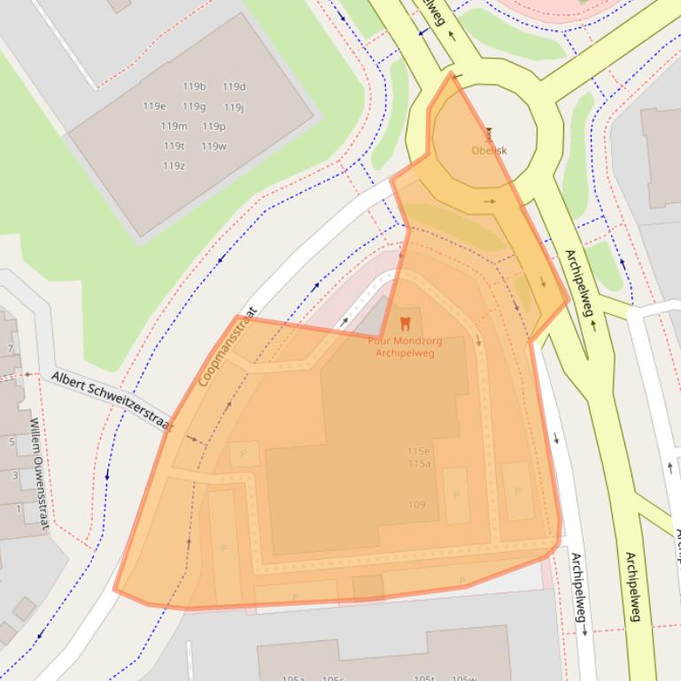 Kaart van postcodegebied 8921TH.