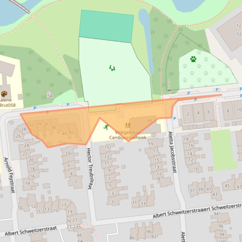 Kaart van postcodegebied 8921TL.