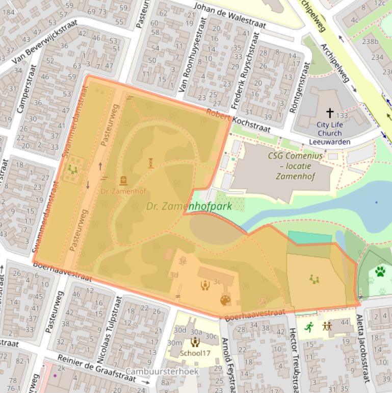 Kaart van postcodegebied 8921TN.