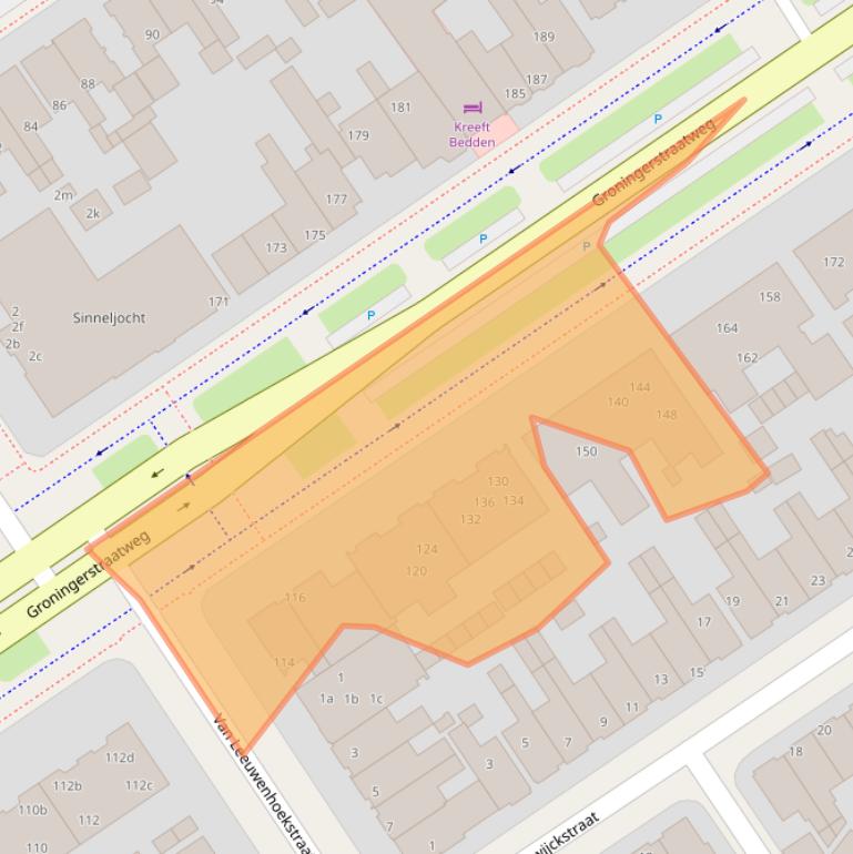 Kaart van postcodegebied 8921TV.