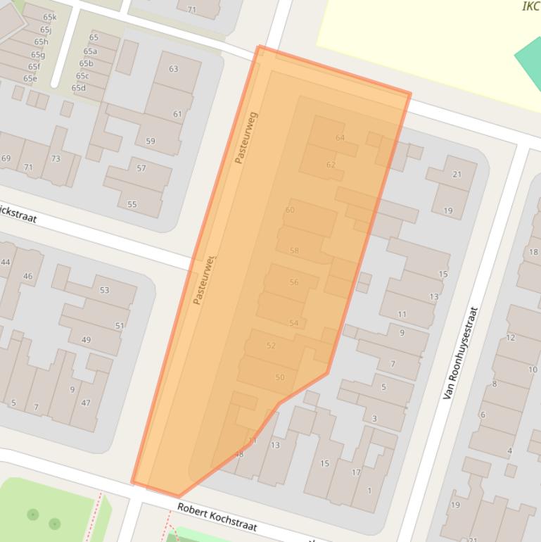 Kaart van postcodegebied 8921VS.